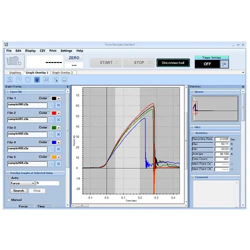 Force Recorder Standard Graphing Image