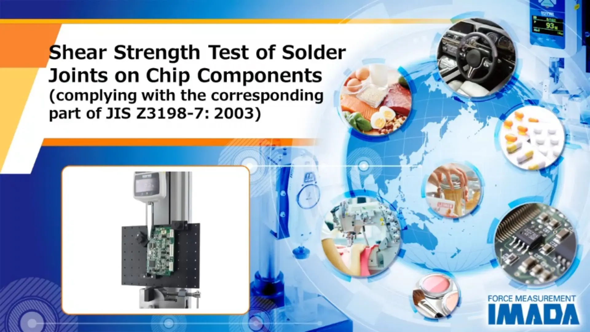 Shear Strength Test of Solder Joints on Chip Components (complies 